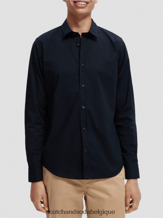 vêtements Scotch & Soda chemise slim bio essentielle- Scotch and Soda Bruxelles nuit 6BZRBF309
