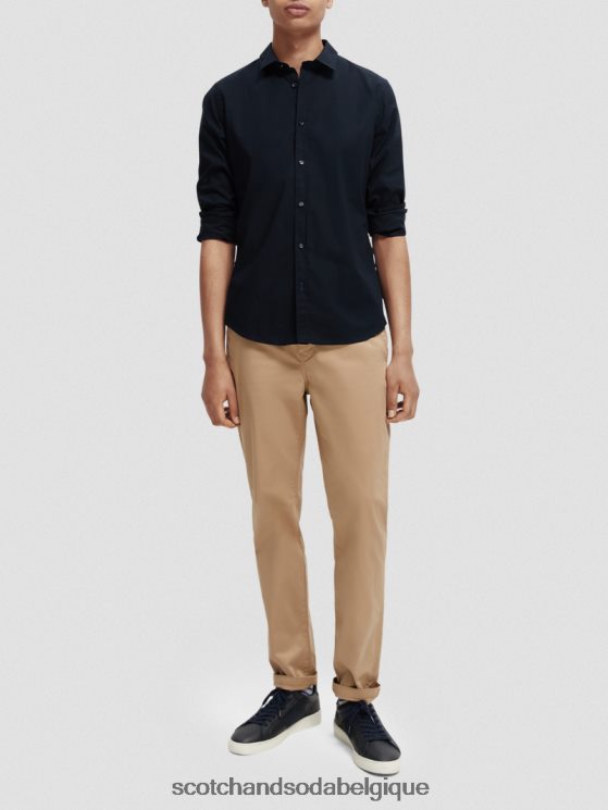 vêtements Scotch & Soda chemise slim bio essentielle- Scotch and Soda Bruxelles nuit 6BZRBF309