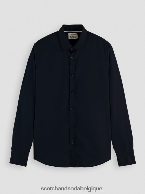 vêtements Scotch & Soda chemise slim bio essentielle- Scotch and Soda Bruxelles nuit 6BZRBF309
