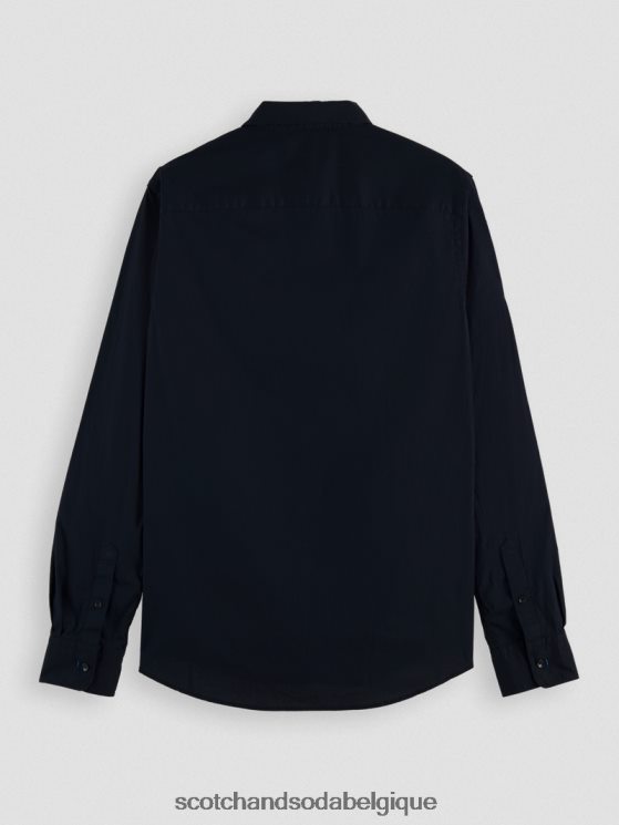 vêtements Scotch & Soda chemise slim bio essentielle- Scotch and Soda Bruxelles nuit 6BZRBF309