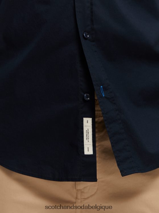 vêtements Scotch & Soda chemise slim bio essentielle- Scotch and Soda Bruxelles nuit 6BZRBF309