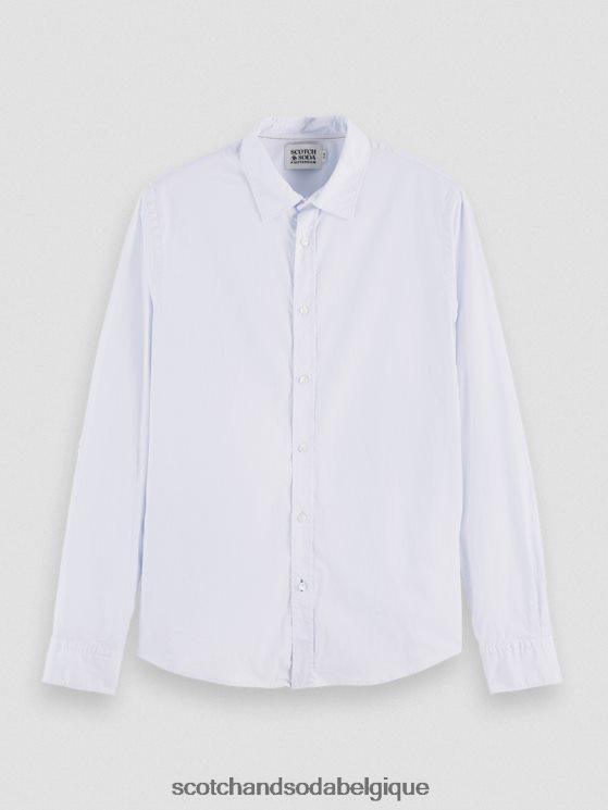 vêtements Scotch & Soda chemise slim bio essentielle- Scotch and Soda femme bleu 6BZRBF311
