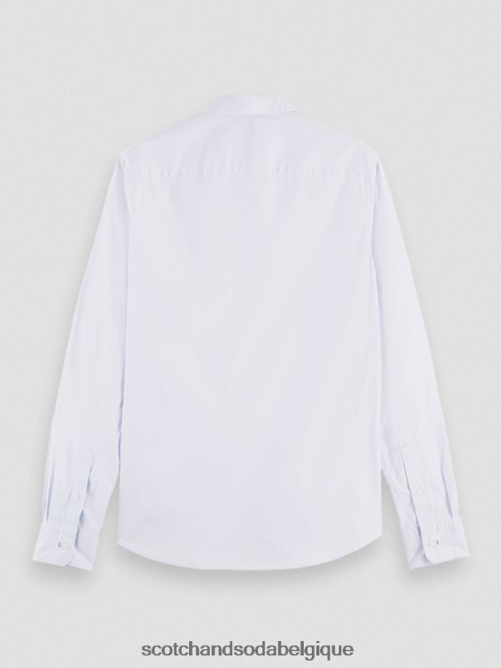 vêtements Scotch & Soda chemise slim bio essentielle- Scotch and Soda femme bleu 6BZRBF311