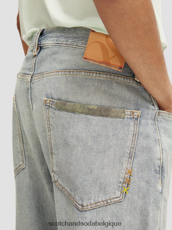 vêtements Scotch & Soda jean ample coupe fuselée en chanvre mélangé de qualité supérieure The Dean- Scotch and Soda Namur chercheur de paix 6BZRBF589