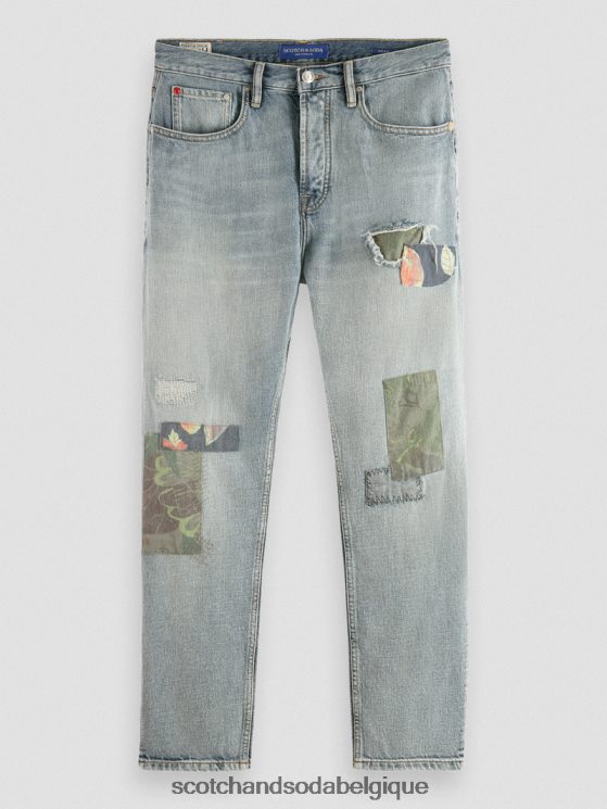 vêtements Scotch & Soda jean ample coupe fuselée en chanvre mélangé de qualité supérieure The Dean- Scotch and Soda Namur chercheur de paix 6BZRBF589