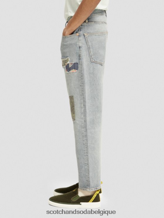 vêtements Scotch & Soda jean ample coupe fuselée en chanvre mélangé de qualité supérieure The Dean- Scotch and Soda Namur chercheur de paix 6BZRBF589