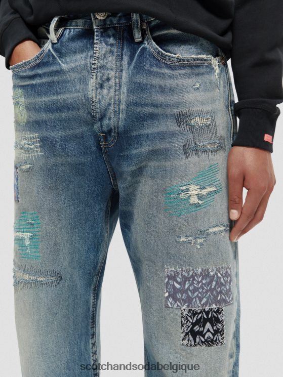 vêtements Scotch & Soda jean coupe super décontractée The Strand Premium- Scotch and Soda Belgique nouveau grunge 6BZRBF578