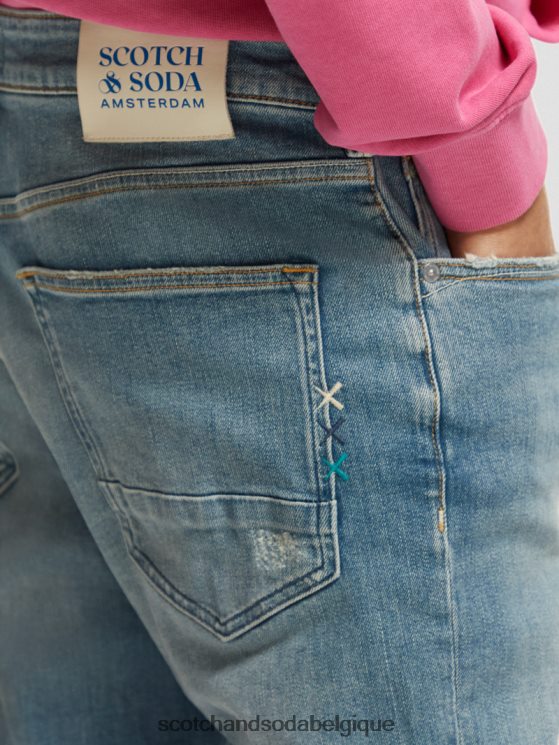 vêtements Scotch & Soda le jean coupe super slim- Scotch and Soda shop near me rêve vert 6BZRBF585