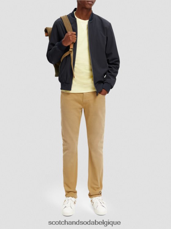 vêtements Scotch & Soda le jean teint en pièce coupe super slim- Scotch and Soda Namur sable 6BZRBF580