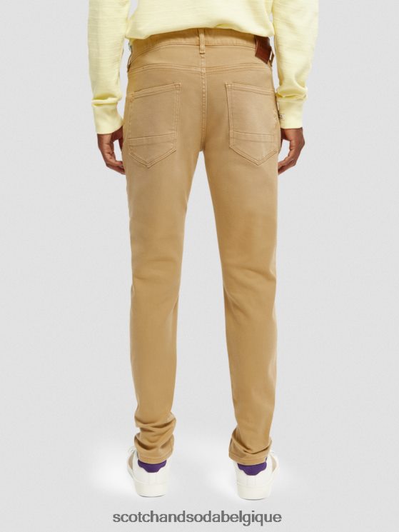 vêtements Scotch & Soda le jean teint en pièce coupe super slim- Scotch and Soda Namur sable 6BZRBF580