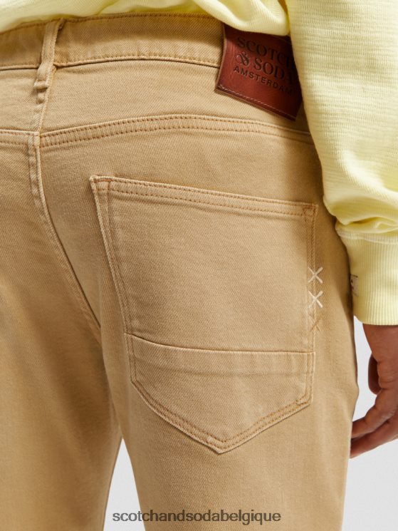 vêtements Scotch & Soda le jean teint en pièce coupe super slim- Scotch and Soda Namur sable 6BZRBF580