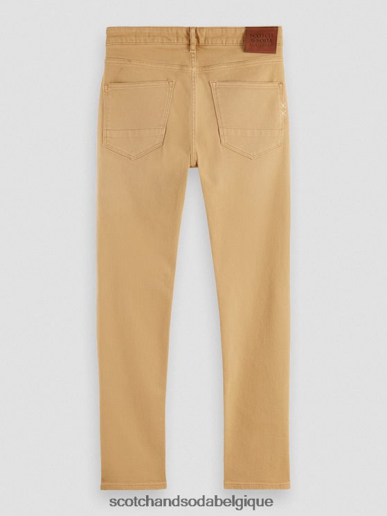 vêtements Scotch & Soda le jean teint en pièce coupe super slim- Scotch and Soda Namur sable 6BZRBF580