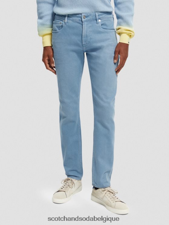 vêtements Scotch & Soda le jean teint en pièce coupe super slim- Scotch and Soda femme bleu 6BZRBF581