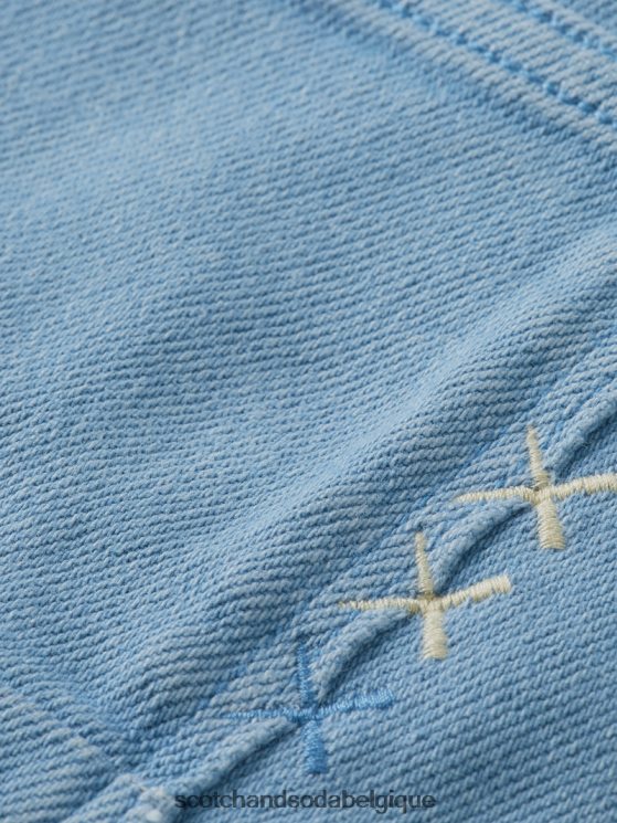 vêtements Scotch & Soda le jean teint en pièce coupe super slim- Scotch and Soda femme bleu 6BZRBF581