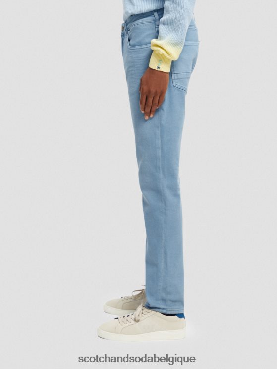 vêtements Scotch & Soda le jean teint en pièce coupe super slim- Scotch and Soda femme bleu 6BZRBF581