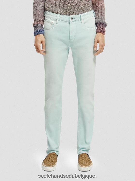 vêtements Scotch & Soda le jean teint en pièce coupe super slim- Scotch and Soda parfum menthe 6BZRBF583