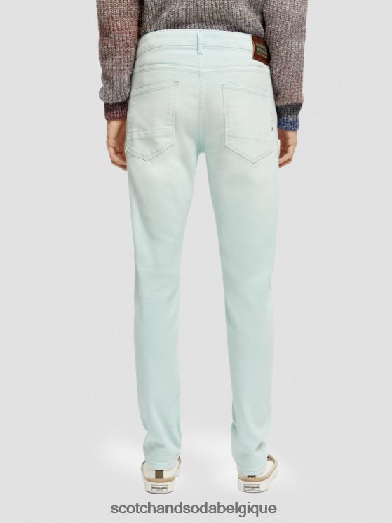 vêtements Scotch & Soda le jean teint en pièce coupe super slim- Scotch and Soda parfum menthe 6BZRBF583