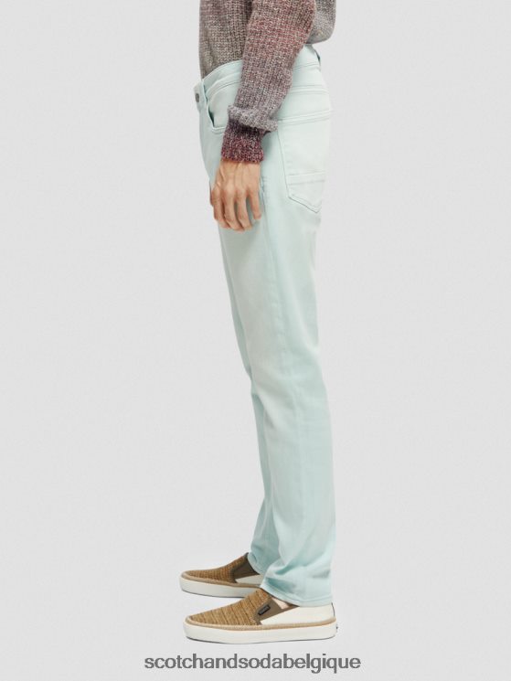 vêtements Scotch & Soda le jean teint en pièce coupe super slim- Scotch and Soda parfum menthe 6BZRBF583