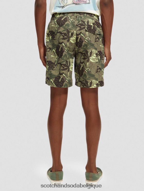 vêtements Scotch & Soda short de bain long imprimé- Scotch and Soda outlet camouflage floral 6BZRBF676