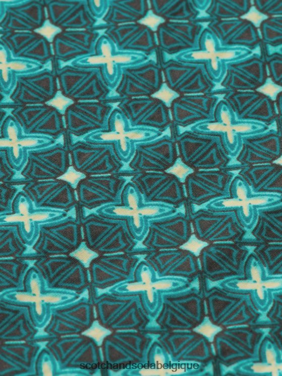 vêtements Scotch & Soda short de bain mi-long imprimé- Scotch and Soda Bruxelles carrelage turquoise aop 6BZRBF669