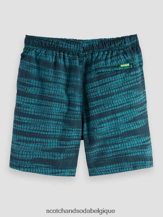 vêtements Scotch & Soda short de bain mi-long imprimé- Scotch and Soda Liﾨﾨge bande bleue 6BZRBF690