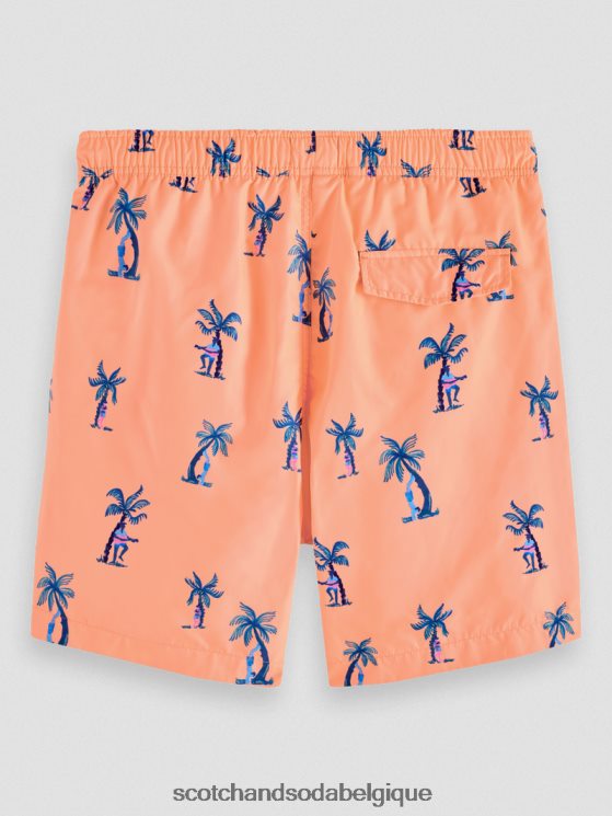 vêtements Scotch & Soda short de bain mi-long imprimé- Scotch and Soda Liﾨﾨge guitare rose aop 6BZRBF672