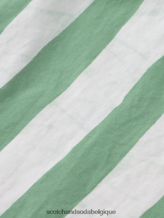 vêtements Scotch & Soda short de bain mi-long imprimé- Scotch and Soda femme rayure tie-dye verte 6BZRBF680