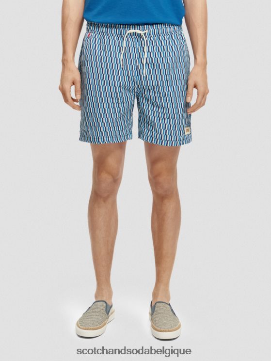 vêtements Scotch & Soda short de bain mi-long imprimé- Scotch and Soda shop near me Riviera résumé aop 6BZRBF666