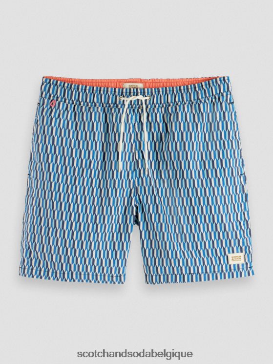 vêtements Scotch & Soda short de bain mi-long imprimé- Scotch and Soda shop near me Riviera résumé aop 6BZRBF666