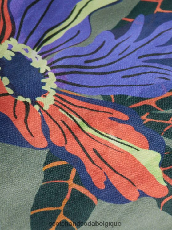 vêtements Scotch & Soda short de bain mi-long imprimé- Scotch and Soda shop near me imprimé vert 6BZRBF693