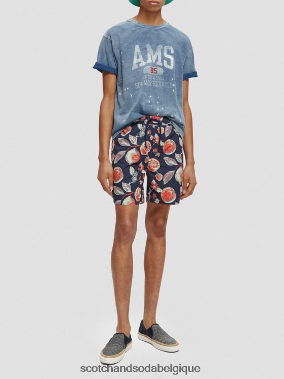 vêtements Scotch & Soda short de bain mi-long imprimé- Scotch and Soda shop online multi fruits aop 6BZRBF674