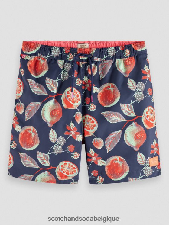 vêtements Scotch & Soda short de bain mi-long imprimé- Scotch and Soda shop online multi fruits aop 6BZRBF674