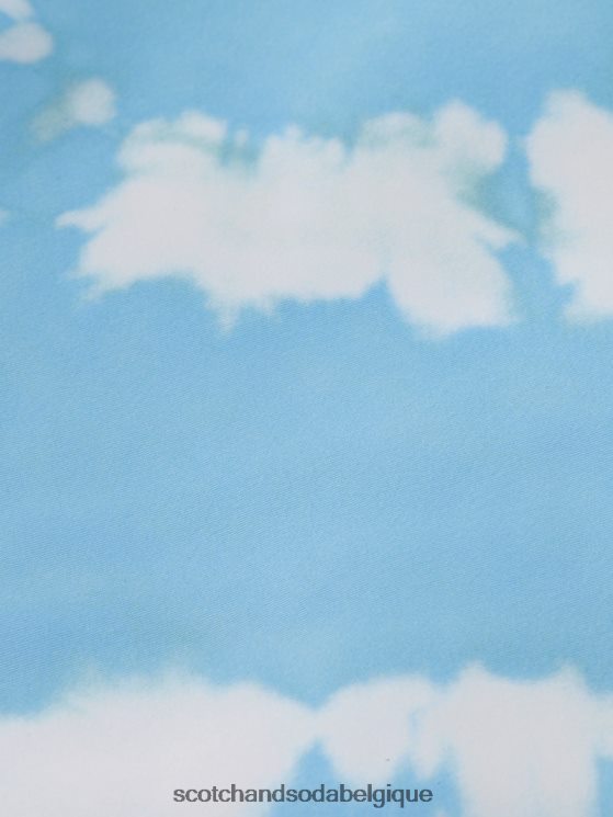 vêtements Scotch & Soda short de bain mi-long imprimé tie-dye- Scotch and Soda Bruxelles tie-dye bleu marine 6BZRBF687