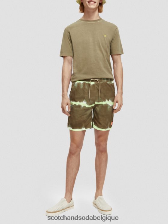 vêtements Scotch & Soda short de bain mi-long imprimé tie-dye- Scotch and Soda Namur teinture de cravate de l\'armée 6BZRBF688