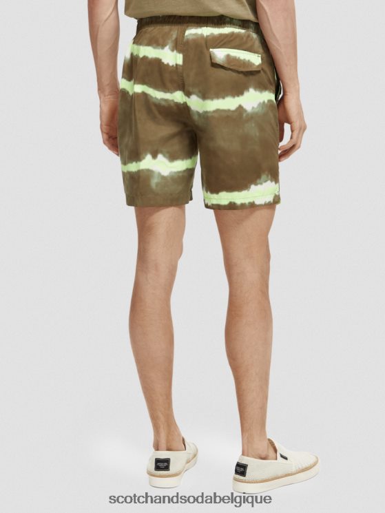 vêtements Scotch & Soda short de bain mi-long imprimé tie-dye- Scotch and Soda Namur teinture de cravate de l\'armée 6BZRBF688