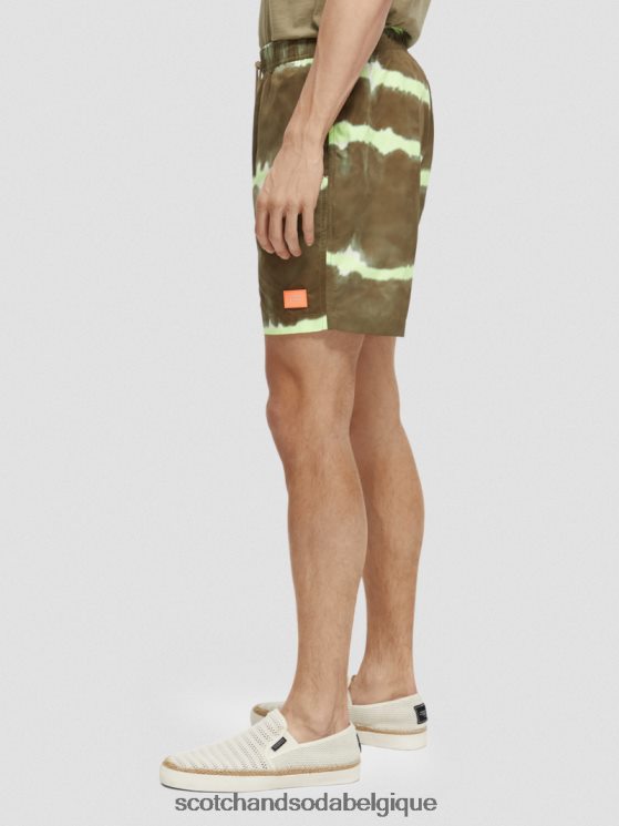 vêtements Scotch & Soda short de bain mi-long imprimé tie-dye- Scotch and Soda Namur teinture de cravate de l\'armée 6BZRBF688