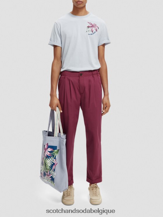 vêtements Scotch & Soda chino ample à pinces fuselées- Scotch and Soda shop near me dahlia 6BZRBF486