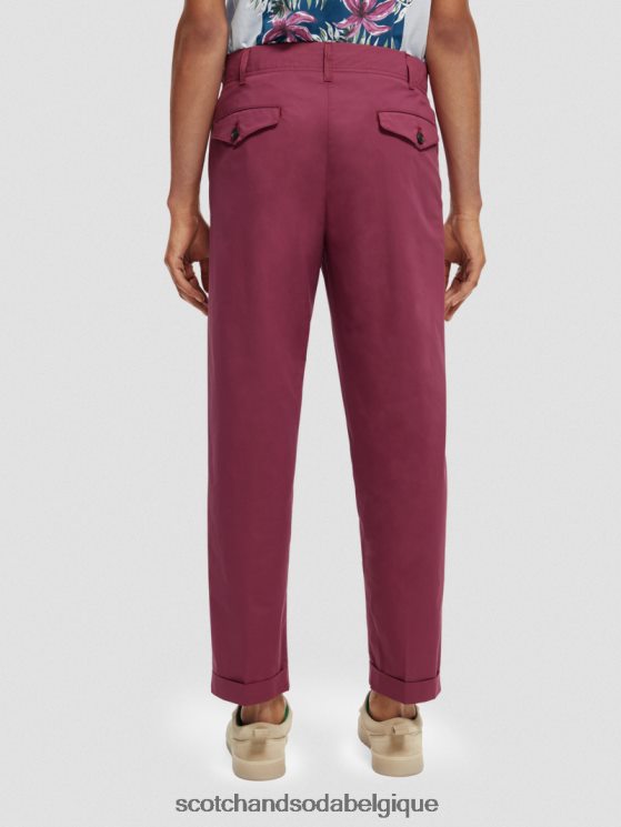 vêtements Scotch & Soda chino ample à pinces fuselées- Scotch and Soda shop near me dahlia 6BZRBF486