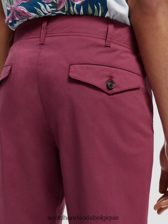 vêtements Scotch & Soda chino ample à pinces fuselées- Scotch and Soda shop near me dahlia 6BZRBF486