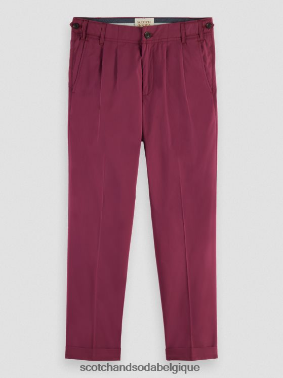 vêtements Scotch & Soda chino ample à pinces fuselées- Scotch and Soda shop near me dahlia 6BZRBF486