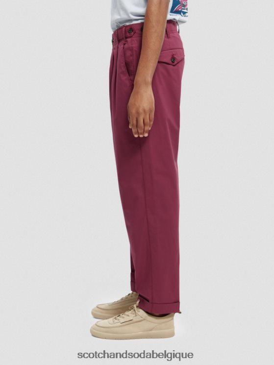 vêtements Scotch & Soda chino ample à pinces fuselées- Scotch and Soda shop near me dahlia 6BZRBF486