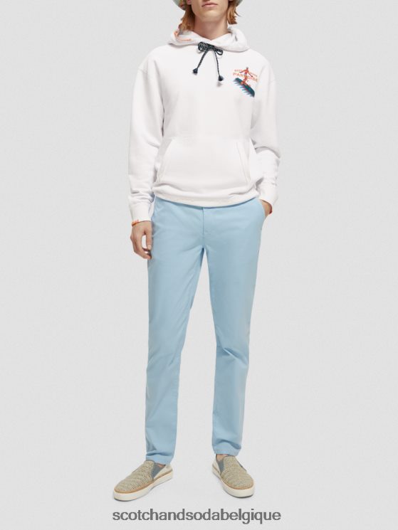 vêtements Scotch & Soda chino super slim fit teint en pièce- Scotch and Soda Bruxelles bleu de mer 6BZRBF498