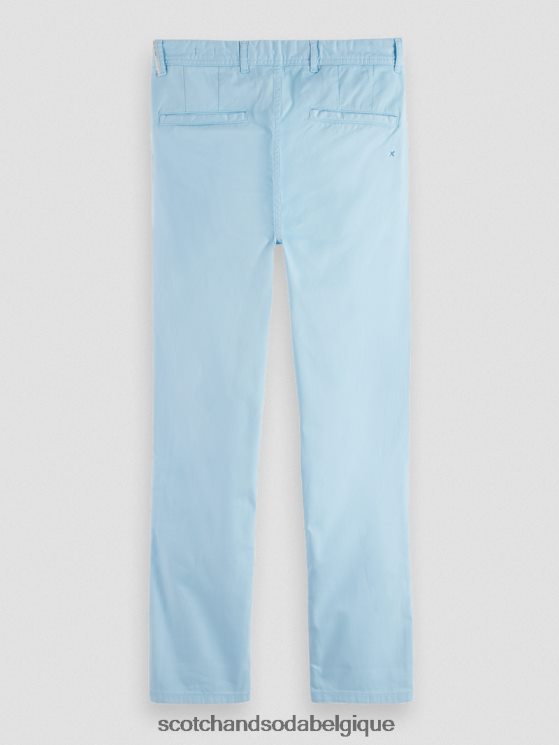 vêtements Scotch & Soda chino super slim fit teint en pièce- Scotch and Soda Bruxelles bleu de mer 6BZRBF498