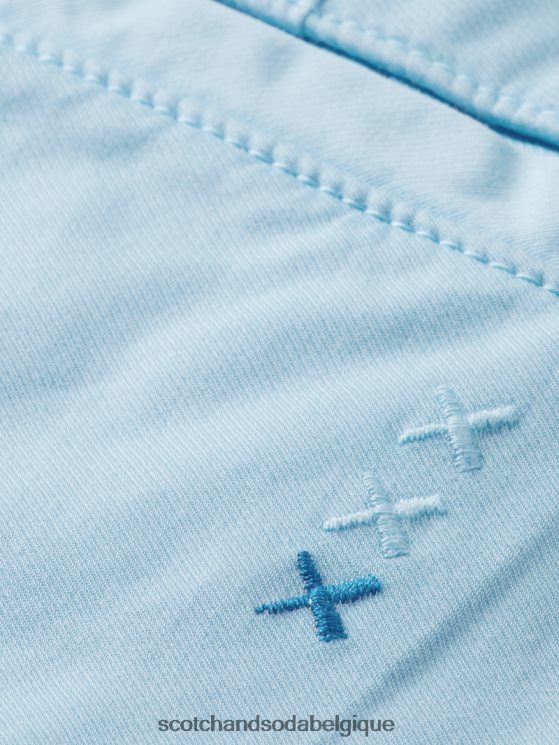 vêtements Scotch & Soda chino super slim fit teint en pièce- Scotch and Soda Bruxelles bleu de mer 6BZRBF498