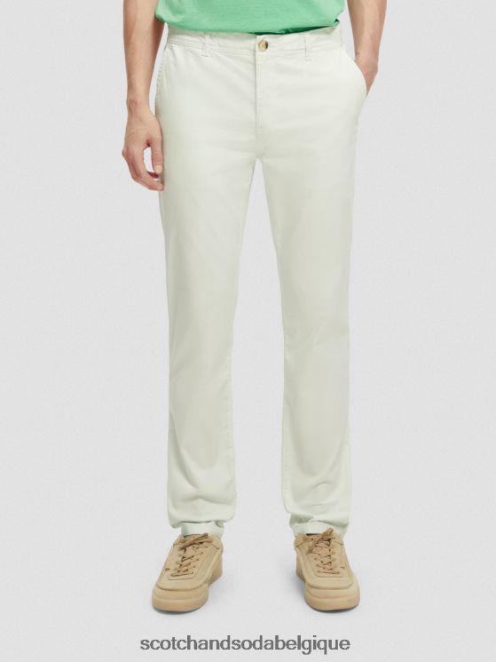 vêtements Scotch & Soda chino super slim fit teint en pièce- Scotch and Soda Namur menthe 6BZRBF499
