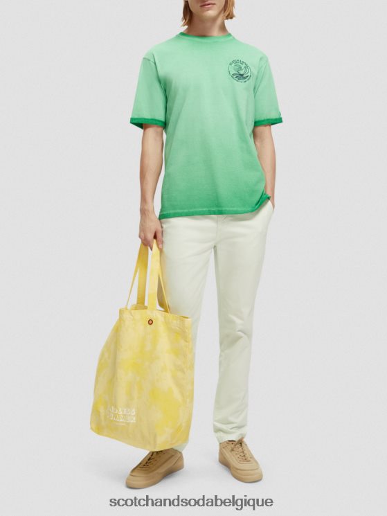 vêtements Scotch & Soda chino super slim fit teint en pièce- Scotch and Soda Namur menthe 6BZRBF499