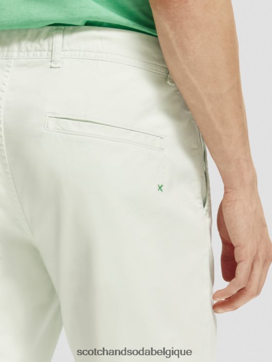 vêtements Scotch & Soda chino super slim fit teint en pièce- Scotch and Soda Namur menthe 6BZRBF499
