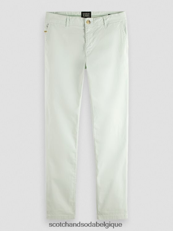 vêtements Scotch & Soda chino super slim fit teint en pièce- Scotch and Soda Namur menthe 6BZRBF499
