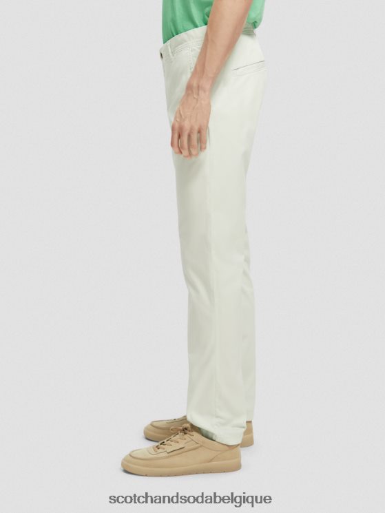 vêtements Scotch & Soda chino super slim fit teint en pièce- Scotch and Soda Namur menthe 6BZRBF499