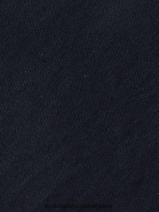 vêtements Scotch & Soda chino super slim fit teint en pièce- Scotch and Soda outlet marine 6BZRBF496